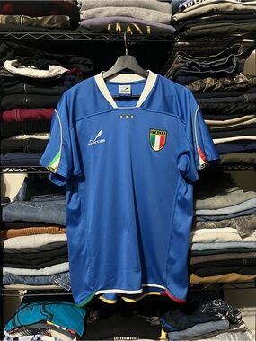 Italia Blue Men's Soccer Jersey